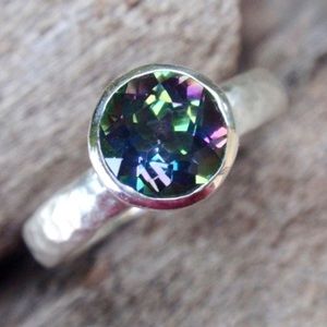Mystic Topaz and Sterling Silver Ring